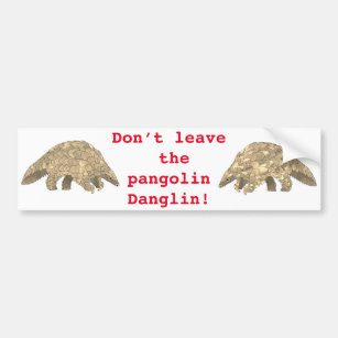 Pangolin Danglin gefährdetes Süße Tier Autoaufkleber
