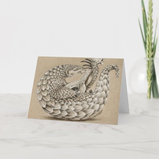 Pangolin durch TACS Grußkarte Karte (Vorderseite)