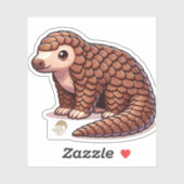 Pangolin Friend Cut-out Aufkleber (Blatt)