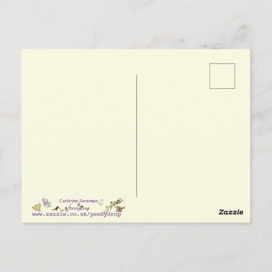 Pangolin gefährdete Arten Farbenfrohe Tierart Postkarte (Rückseite)