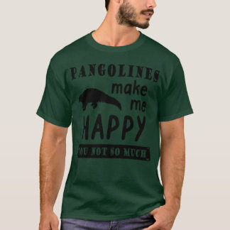 Pangolin Glücklich Sagend Natur Tier vintage T-Shirt