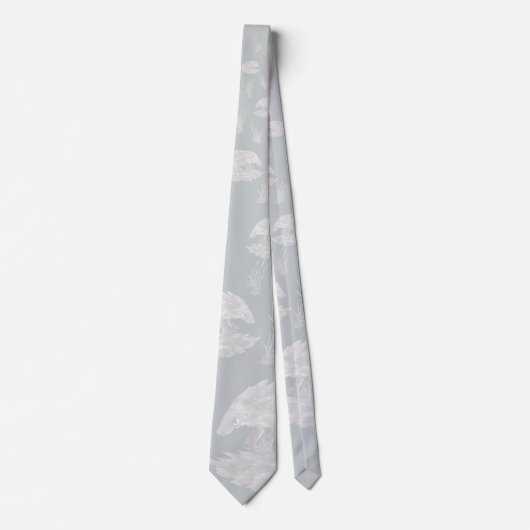 Pangolin-Hals-Krawatte (heller Entwurf) Krawatte (Vorderseite)