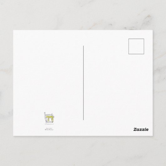 Pangolin 'hinein' Postkarte (Rückseite)