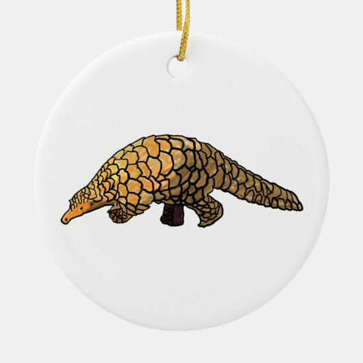 Pangolin Keramik Ornament (Vorne)