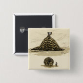 Pangolin-Krieger Button (Vorne & Hinten)