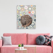 Pangolin mandala leinwanddruck (Insitu (Wohnzimmer))