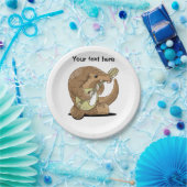 Pangolin Mandolin Pappteller (Party)