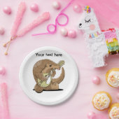 Pangolin Mandolin Pappteller (Party)