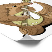 Pangolin Mandolin Poster (Ecke)