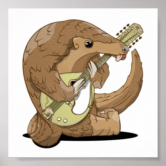 Pangolin Mandolin Poster (Vorne)