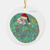 Pangolin-Niedlich gefährdetes Tier Keramik Ornament (Vorne)