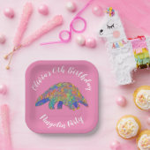 Pangolin-Party Rosa Pappteller (Party)