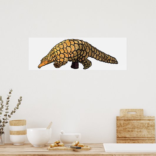 Pangolin Poster (Küche)