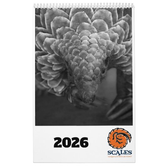 Pangolin Rescue Fund Calendar 2026 Kalender (Titelbild)