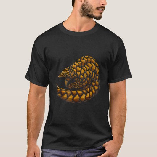 Pangolin Rettete das vom Aussterben bedrohte Tier T-Shirt (Vorderseite)