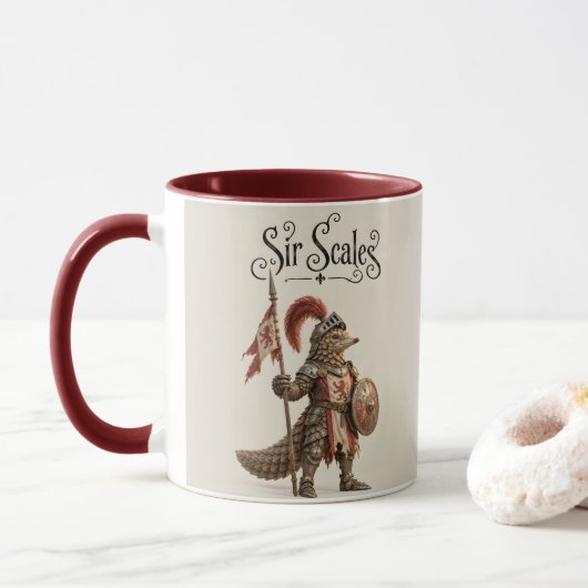 Pangolin-Ritter Tasse (Mit Donut)