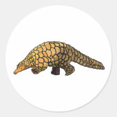 Pangolin Runder Aufkleber (Vorderseite)