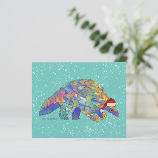 Pangolin Santa Niedlich gefährdete Arten Haushalt (Stehend Vorderseite)
