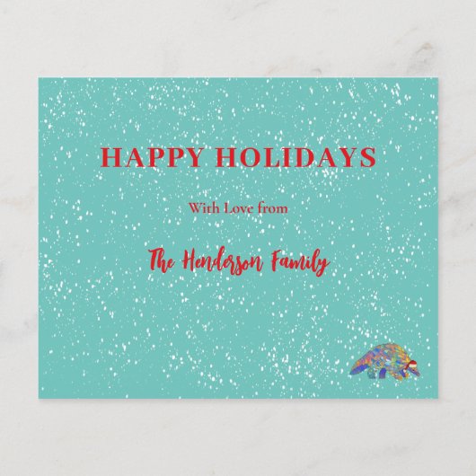 Pangolin Santa Niedlich gefährdete Arten Haushalt (Rückseite)