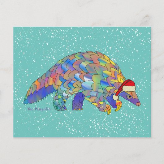 Pangolin Santa Niedlich gefährdete Arten Haushalt (Vorderseite)