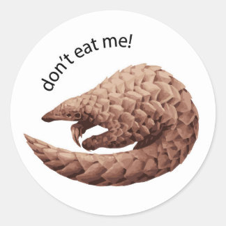 Pangolin-Sticker Runder Aufkleber