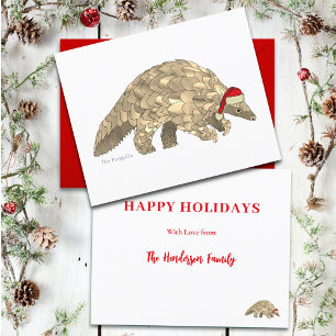 Pangolin Süßer Weihnachtsmann Gefährdete Art Haush