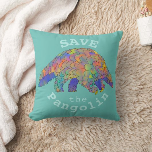 Pangolin-Tierrechtslogan Kissen (Decke)