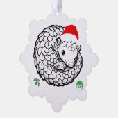 Pangolin Weihnachtsdekoration Ornament Karte (Linke Ecke)