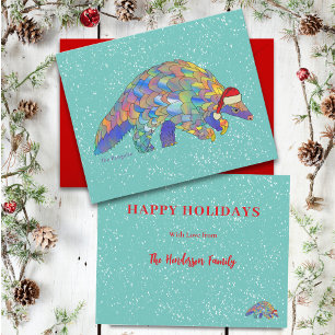 Pangolin Weihnachtsmann Niedlich Gefährdete Art Bu