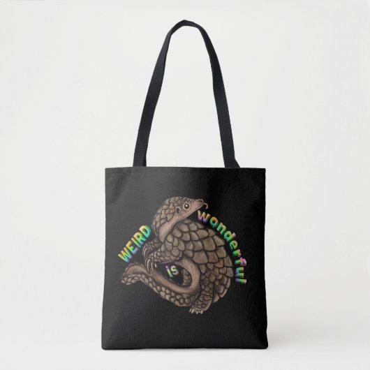 Pangolin Weird ist wunderbar Tasche (Vorderseite)