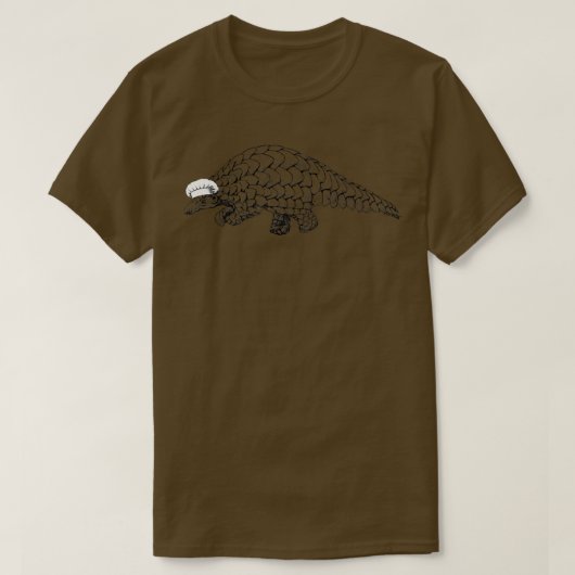 Pangolin Wild Animal Koch Funny Cooking Wildl T-Shirt (Design vorne)