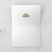 Pangolin Wildtiere gefährdete Arten Tierart Art Karte (Innenseite)