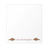 Pangoline gerettet notizblock (Vorderseite)