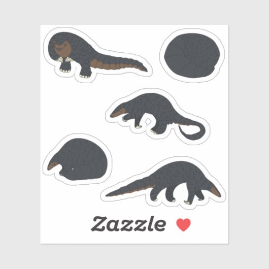 Pangolins Aufkleber (Blatt)
