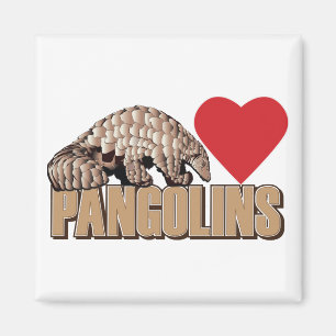 Pangolins-Herz Magnet
