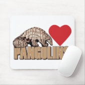 Pangolins-Herz Mousepad (Mit Mouse)