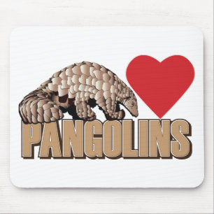 Pangolins-Herz Mousepad