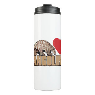 Pangolins-Herz Thermosbecher
