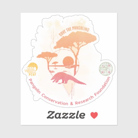 Pangolins Limited Edition Aufkleber gerettet (Blatt)