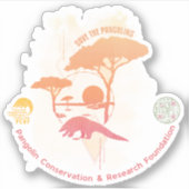 Pangolins Limited Edition Aufkleber gerettet (Vorderseite)