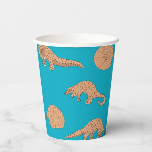 Pangolins Pappbecher (Rückseite)