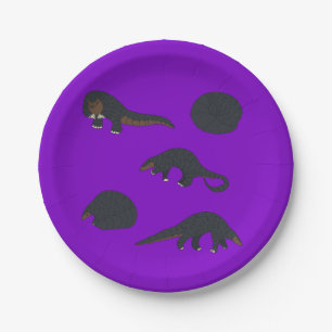 Pangolins Pappteller