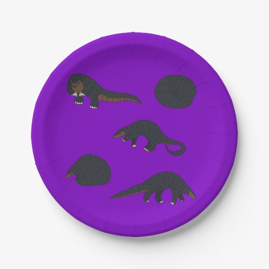 Pangolins Pappteller (Vorderseite)