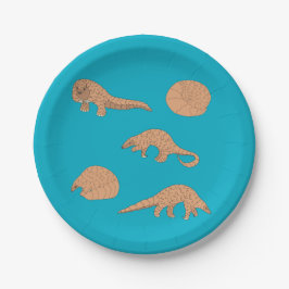 Pangolins Pappteller