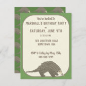 Pangolins Party Invites Einladung (Vorne/Hinten)