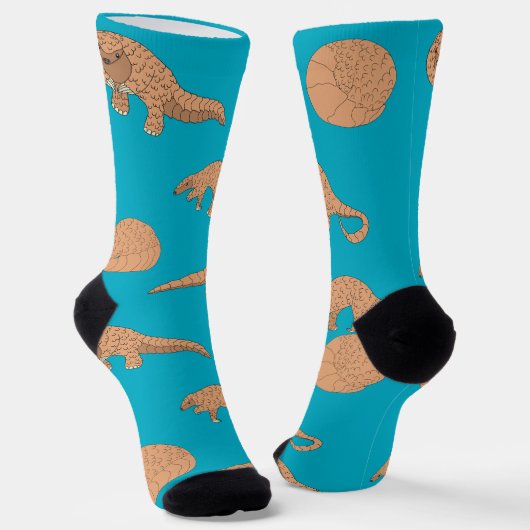 Pangolins Socken (Gewinkelt)