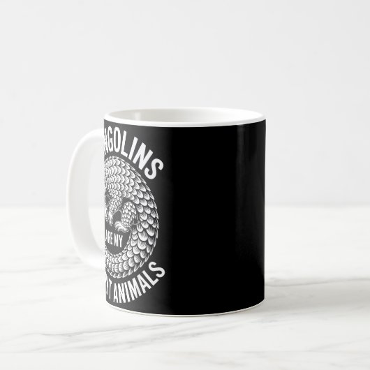 Pangolins Srit Animals Funny Pangolin Kaffeetasse (Vorderseite Links)