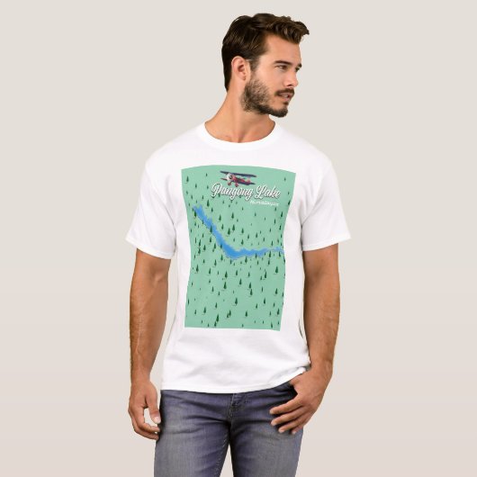 Pangong Lake Himalayas Karte T-Shirt (Vorne ganz)