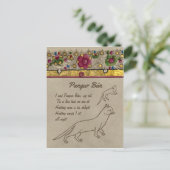 Pangur Bán Scholar und Cat Altes irisches Gedicht Postkarte (Stehend Vorderseite)