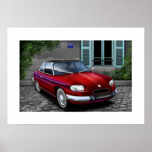 Panhard 24CT Poster Illustration